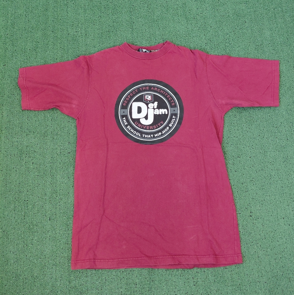 VINTAGE Def Jam University The School That Hip Hop Built Y2K Rap T Shirt Sz Medi